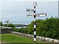 NY0337 : Direction sign at Alauna, Maryport by Graham Hogg