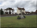 Village green and war memorial