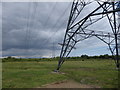 TQ7174 : Pylons on Higham Marshes by Marathon