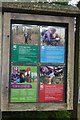 National Trust noticeboard, Wenlock Edge