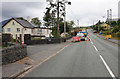 Road works on the B4391 at Llan Ffestiniog