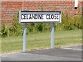 Celandine Close sign