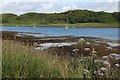 Sheltered mooring behind Eilean Mhic Chrion