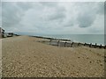 SZ7398 : South Hayling, groynes by Mike Faherty