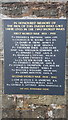 Names of the fallen on the St Briavels War Memorial gates