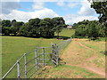 Llwybr tuag at Ash Hall / Path towards Ash Hall