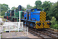 Foxfield Railway - shunting some diesel engines