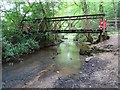 Footbridge crossing Dowles Brook