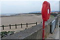 Lifebelt on the promenade at Rhyl