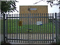 Entrance to covered reservoir site