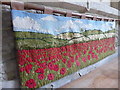 St Michael, Shalfleet: poppy themed reredos