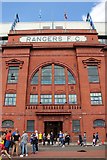 NS5564 : The main entrance to the Bill Struth Main Stand on Edmiston Drive at Ibrox Stadium by Steve Daniels