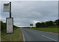 Bus stop along the A174 at Mickleby Hole