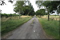 Track and footpath heading to Twyford Mill