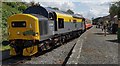 Class 37, 37250 prepares to leave Bedale for Redmire