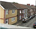 Cars and houses, Station Road, Pengam