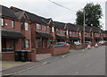 Recently-built brick houses, Charles Street, Tredegar