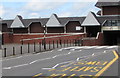 Zebra crossing on a hump in Tredegar town centre