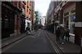View down Great Windmill Street from Brewer Street