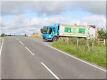 H9726 : Newry Mourne Down bin lorry at Irwin's Cross Roads by Eric Jones