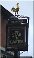 Sign for the Star & Garter, Stafford