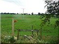 Start of footpath south of lane, Halton West