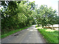 Minor road towards Blakesley