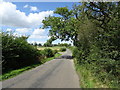 Minor road from Sliverstone towards Blakesley