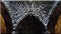 View of the archways in the Shell Grotto