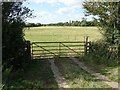 Field entrance near Passenham