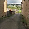 Lane descending from the east side of Park Place, Gilfach