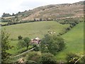 Farm buildings on the north-western slopes of Sturgan Mountain