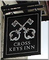 Cross Keys Inn name sign, Cefn Hengoed