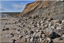 SZ3685 : Compton Bay: Geologically interesting cliffs 2 by Michael Garlick