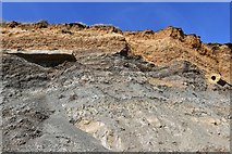 SZ3685 : Compton Bay: Signs of coastal erosion by Michael Garlick