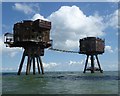 TR0779 : Red Sands Maunsell Fort - Control & Gunnery tower linked by Rob Farrow