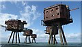TR0779 : Red Sands Maunsell Fort - Northern and eastern towers by Rob Farrow