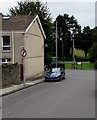 No right turn sign, Hanbury Street, Pengam