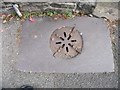 SH5873 : Possible coal hole and cover on Upper Garth Road, Bangor by Meirion