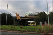 TL2570 : The A14 going over Cambridge Road, Godmanchester by David Howard