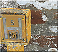 ND1359 : Fire Hydrant Sign and OS Cut Mark, Corner of Church Street by thejackrustles