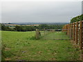 Gated farm track, The Paddocks