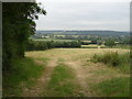 Farm track (footpath) off the B4042 near Brinkworth