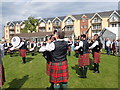 PSNI Pipe Band tuning up at the Ulster Pipe Band Championships at Donard Park