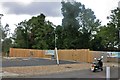 Parking area at the Shell petrol station in Great Abington