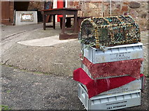 NO6107 : Lobster pots, Crail Harbour by Andrew Curtis