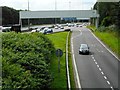 Slip road off the motorway