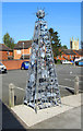 SO9445 : Artwork outside Abbey Park Middle School (1), Park Road, Pershore, Worcs by P L Chadwick