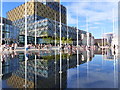 SP0686 : Centenary Square, Birmingham - the Water Feature by Ruth Sharville