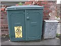 Old Manweb electrical cabinet on Osbourne Terrace, Bangor